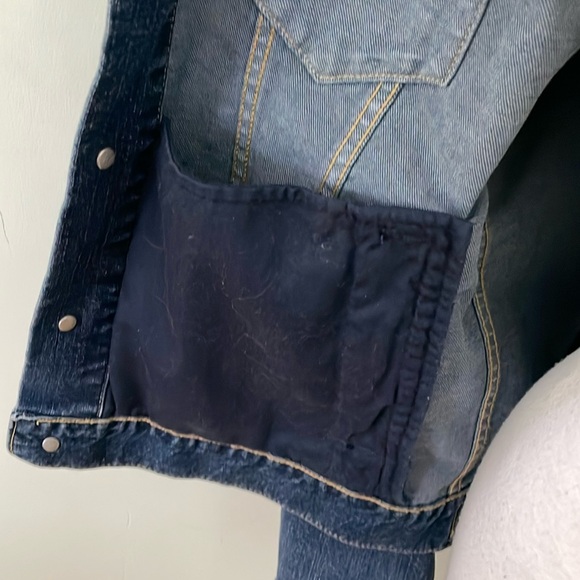 Uniqlo NWOT Dark Blue Denim Jacket, Size M - Picture 7 of 12